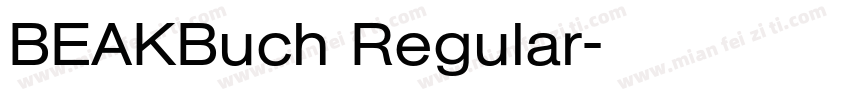 BEAKBuch Regular字体转换